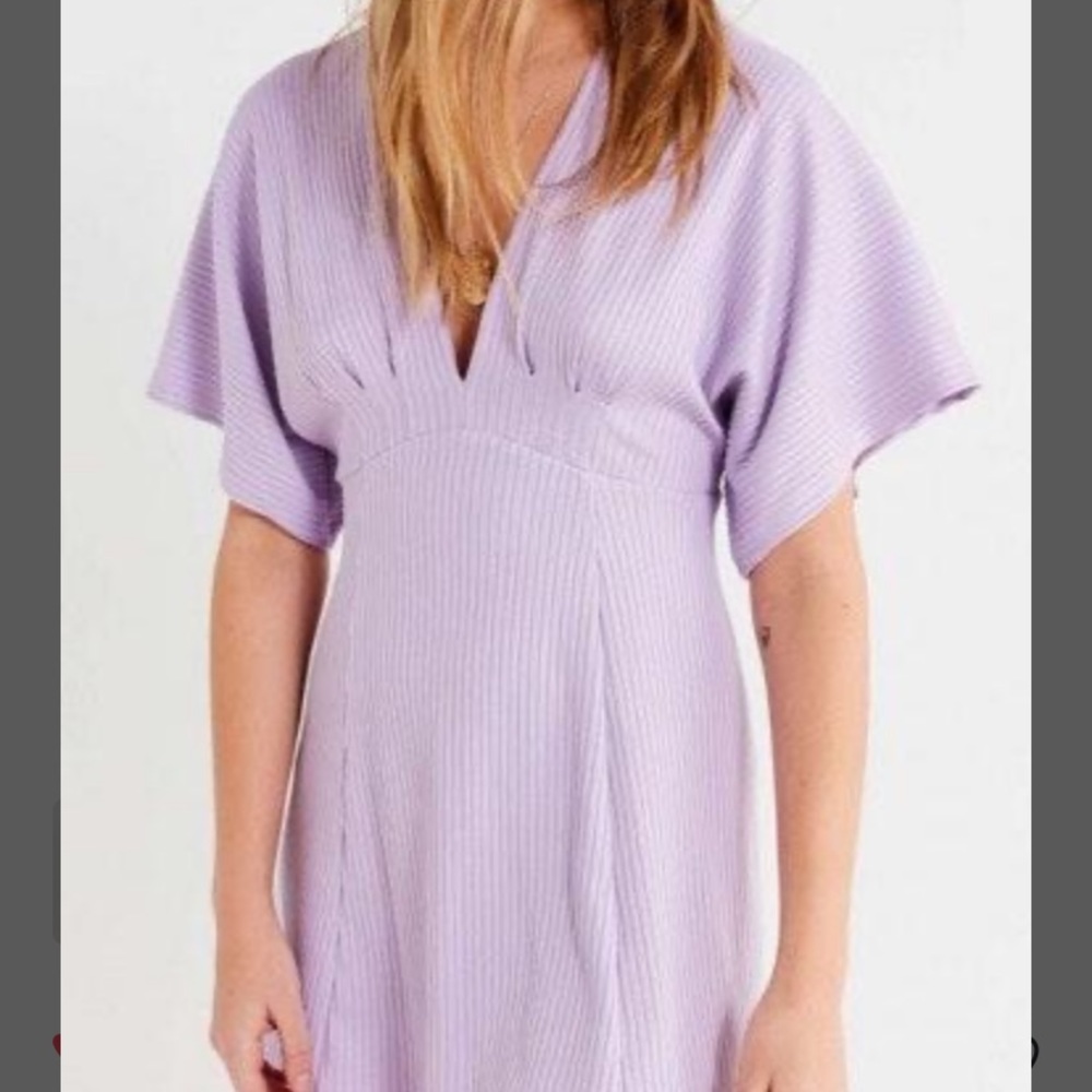 UO Claudia Ribbed Knit Mini Dress • Medium